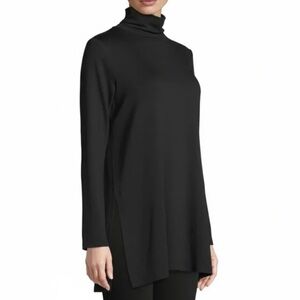 Eileen Fisher Black Turtleneck Tunic